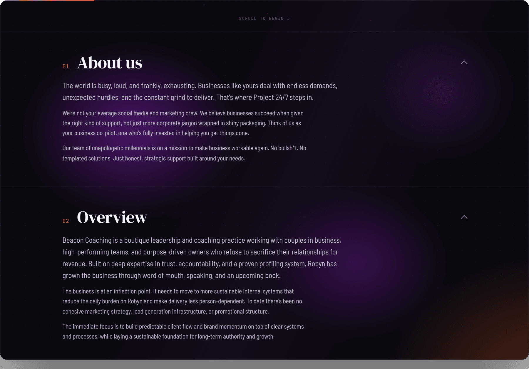 The proposal tool we run our own business on — screenshot 2