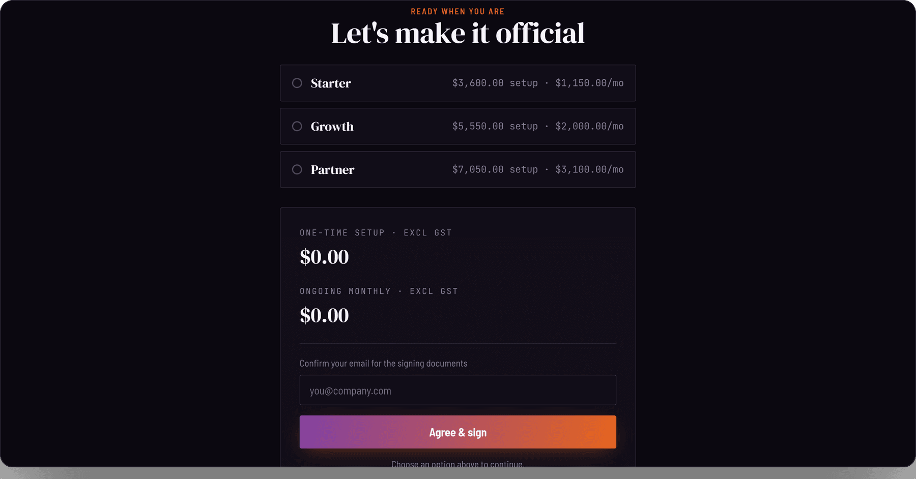 The proposal tool we run our own business on — screenshot 4